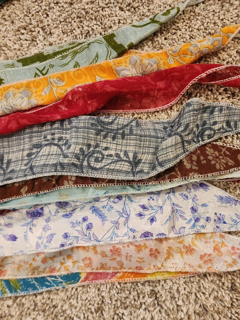 Sari Silk Multicolor Lightweight Women's Scarf